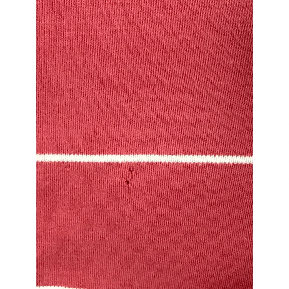Polo Ralph Lauren Mens L Pink Striped Short Sleeve Polo Shirt Cotton Pony Logo